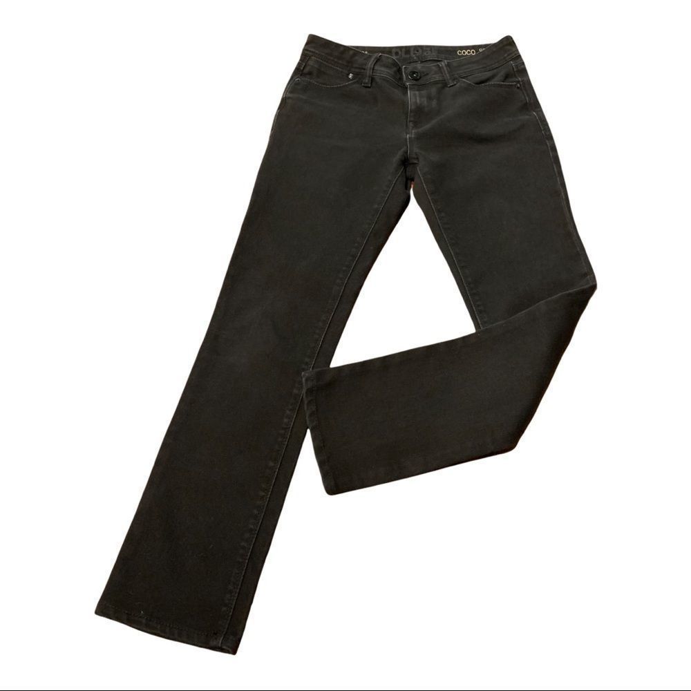 DL1961 Coco Curvy Straight Black Jeans 26